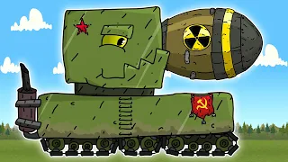 Nuclear Bomb of the USSR All Series - Cartoons about tanks