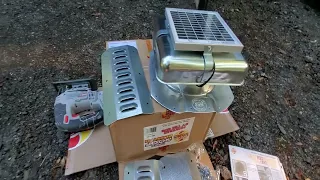 Installing CON-VENTS and a SOLAR roof fan in a shipping container