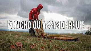 COMPARATIF : PONCHO / VESTE DE PLUIE en randonnée.