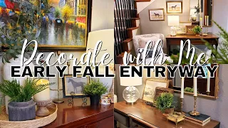 COZY EARLY FALL ENTRYWAY - DECORATE WITH ME 2023 | Decorating Ideas & Inspiration - Neutral Décor