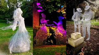 Diy Awsome Chicken Wire Ghost for Graden decoration