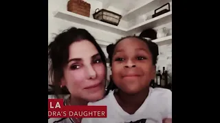 sandra bullock and her daughter laila edit