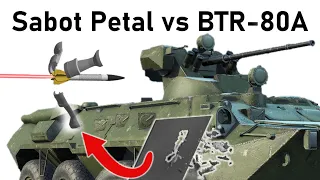 HOW DANGEROUS ARE DISCARDING SABOTS? | Sabot Petal vs BTR-80A | Armour Penetration Simulation