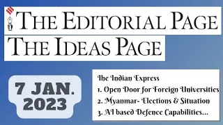 7th January 2023 | Gargi Classes The Indian Express Editorials & Idea Analysis | By R.K. Lata