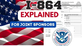 I-864 Affidavit of support - How to fill out the Form. I-864 Step By Step - Immigration Tips.