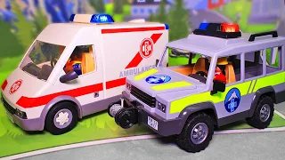 New Cartoon for Kids  - Ambulance, Rescuers, Police Car | Cars Toys Adventure Story