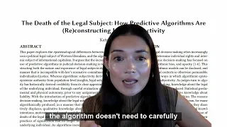 The Death of the Legal Subject: How Predictive Algorithms Are (Re)constructing Legal Subjectivity