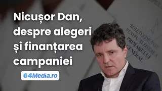 Nicușor Dan despre alegeri, Gabriela Firea, Piedone, relația cu USR și PNL, finanțarea campaniei