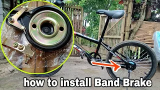 How to install BAND BREAK | Paano mag kabit ng preno | BIKE DRUM BRAKE