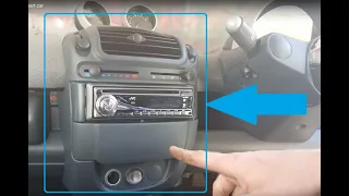 How to remove the centre dash console / radio on Smart car ForTwo 450 dashboard