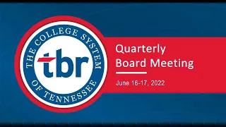 June 2022 - Quarterly Board Meeting - Thursday, June 16, 2022