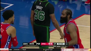 JAMES HARDEN ALMOST GOT PUNCHED BY TEAMMATE! AFTER  TURNING INTO BEN SIMMONS! "U SO DANG LAZY!"