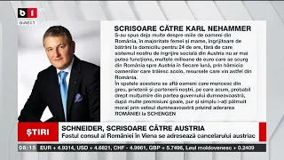 SCHNEIDER, SCRISOARE CĂTRE AUSTRIA_Știri B1_14 dec 2022