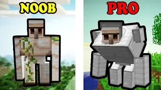 NOOB vs PRO: GOLEM w Minecraft !