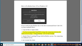 Fix Roblox Error 529 on Windows 10/8/7 (8/11/2022 Re-updated)