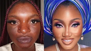 WOW🔥👆 SHE WAS TRANSFORMED💄MAKEUP AND GELE TRANSFORMATION MAKEUP TUTORIAL