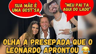 Leonardo chama mãe de cantor de GOSTOSA e o pai dele tava do lado kkkk Simone Mendes elogia o cantor