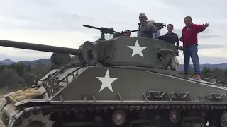 S2E5: Driving and Shooting a Sherman Tank!