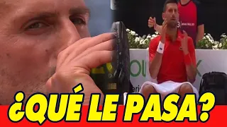 NOVAK DJOKOVIC PREOCUPANTES IMÁGENES TEMBLANDO en PLENO PARTIDO 'Estoy preocupado'