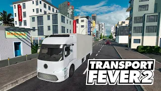 Transport Fever 2 - Электрогрузовик поставляет еду! #17