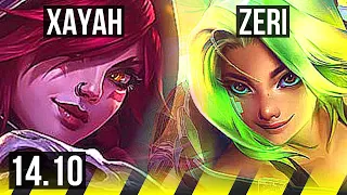 XAYAH & Leona vs ZERI & Alistar (ADC) | 12/3/12, 900+ games, Godlike | KR Diamond | 14.10