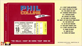 PHIL COLLINS - Live USA "The Hello, I Must Be Going Tour" 82/83 - R&UT