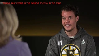 Tuukka Rask living in the moment and trying to stay in the zone