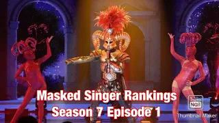 Performance Rankings | Masked Singer | SEASON 7 Episode 1
