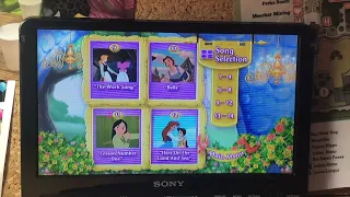 Menu walkthrough of Disney princess sing along songs volume 3 perfectly princess 2006 dvd