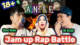 Reacting to ANTF - Jam up rap battle Ak aryan vs ckest bown | Bipu Reaction