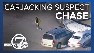 RAW VIDEO: Entire high speed chase of carjacking suspect through Denver metro area