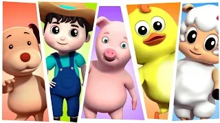 Five Little Farmees | Nursery Rhymes For Children | Songs For Kids by Farmees