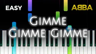 Abba - Gimme Gimme Gimme - EASY Piano TUTORIAL by Piano Fun Play