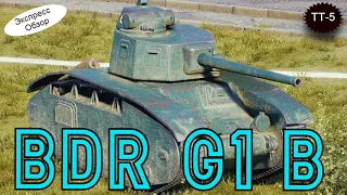 WOT. Экспресс Обзор на BDR G1 B 🐸 Французский Тяжёлый танк 5-го уровня