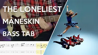 Måneskin - THE LONELIEST // Bass Cover // Play Along Tabs and Notation