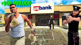 Kichkina Franklin endi O'G'RI, Banklarni o'mardik GTA 5