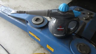 Using a Steamer to Remove Vinyl Decals