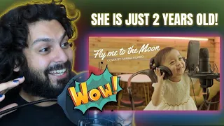 Drummer reacts to Adorable Two Year Old Girl From The Philippines Sings FLY ME TO THE MOON