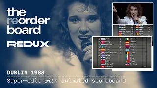 Eurovision 1988: The Forsyth saga | Redux - Song super cut and animated scoreboard