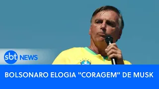 Sem citar Moraes, Bolsonaro pede salva de palmas para Elon Musk