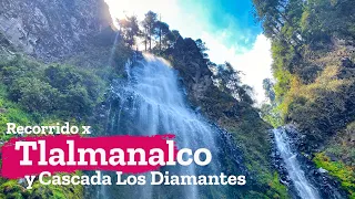 Recorrido por Tlalmanalco y la Cascada Los Diamantes en el parque Dos Aguas en Estado de México