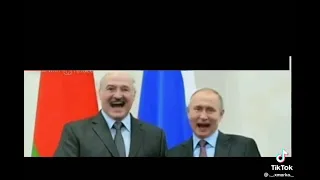 Путин и Лукашенко поёт  гимн Украины