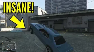 GTA 5 *NEW* HOW TO DO A WHEELIE WITH *ANY* MUSCLE CAR - GTA 5 ONLINE ARENA UPDATE 1.46