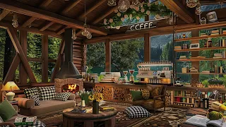 Smooth Jazz Wednesday ☕ Warm Jazz at Cozy Wooden House | Space to Relax, Study and Work