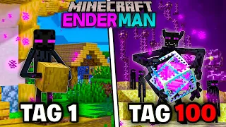 Ich überlebe 100 Tage Minecraft als ENDERMAN!