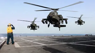 US is Landing its Most Powerful Attack Helicopters in Middle of the Sea