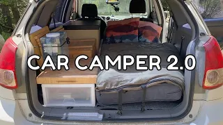 Toyota MATRIX Car Camping Setup: (Pontiac Vibe)