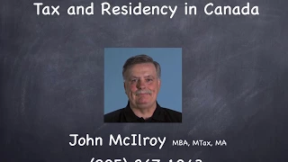 Tax and Residency in Canada