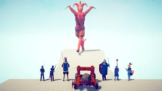 JESTER GIANT vs EVERY FACTION - Totally Accurate Battle Simulator TABS