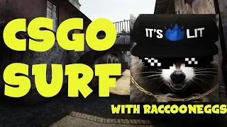 CSGO Funny Moments: SURF SHENANIGANS WITH RACCOONEGGS!